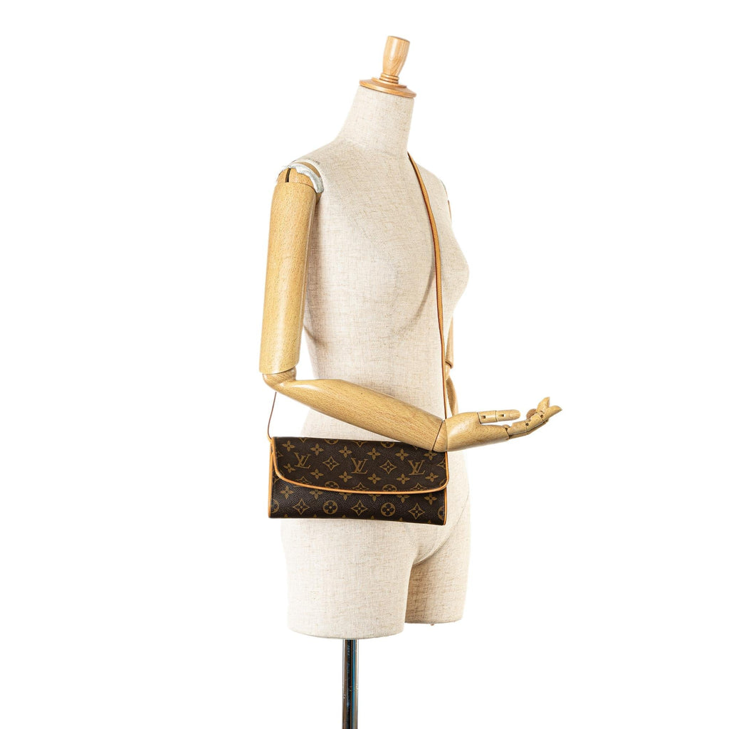 Louis Vuitton Monogram Pochette Twin GM (SHG-8elLmP)