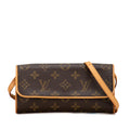 Louis Vuitton Monogram Pochette Twin PM (SHG-qhr8jE)