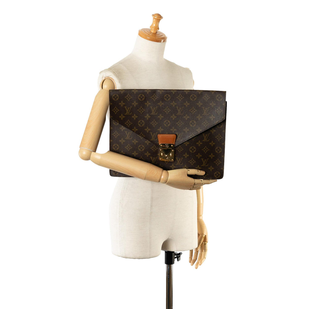 Louis Vuitton Monogram Porte-Documents Senateur (SHG-I1CQLJ)