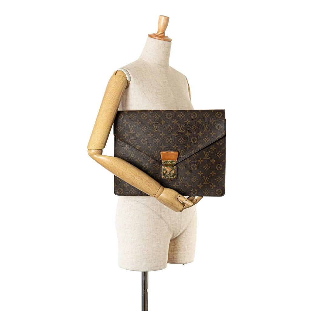 Louis Vuitton Monogram Porte-Documents Senateur (SHG-T4MJee)