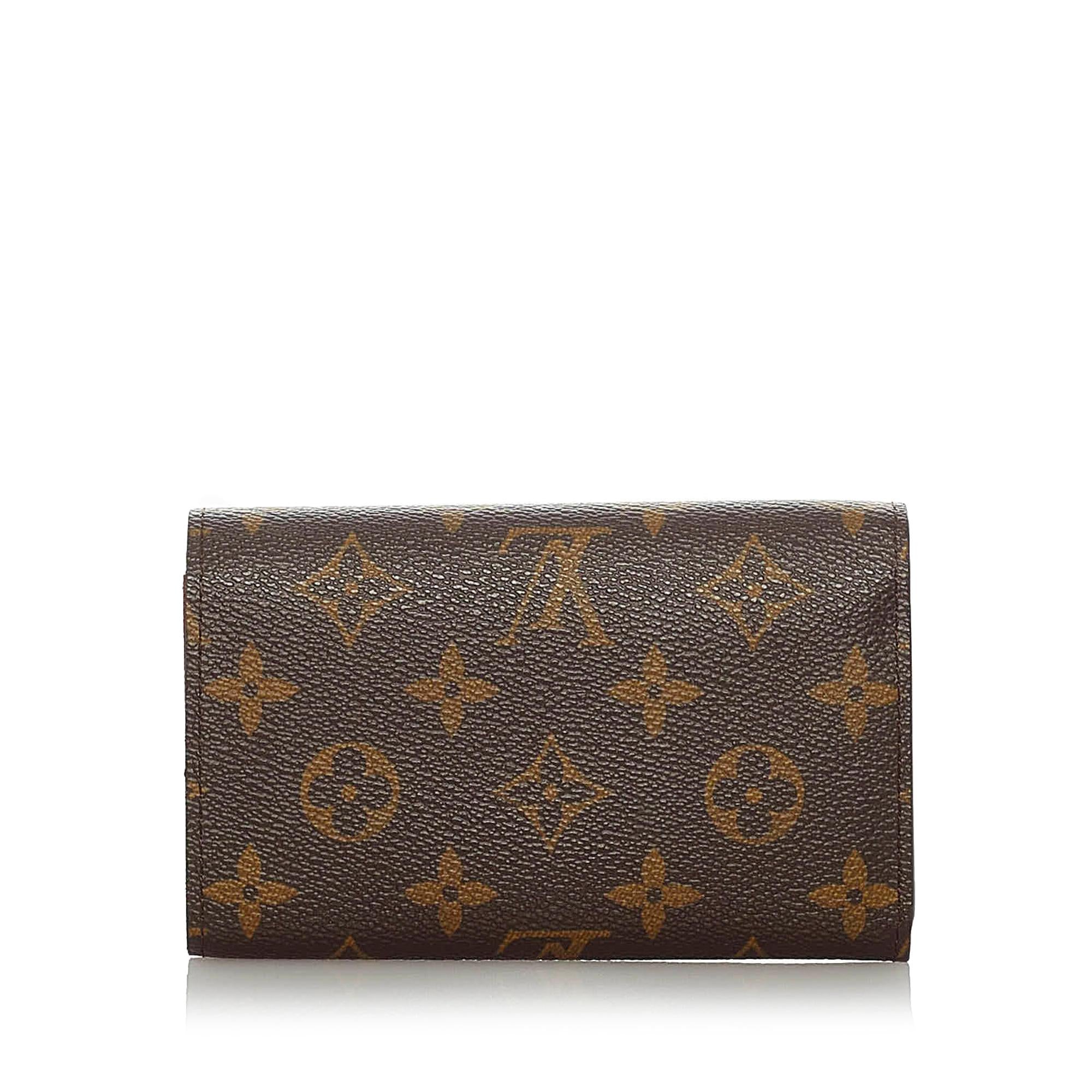 Louis Vuitton Monogram Porte Monnaie Billets (SHG-28596)