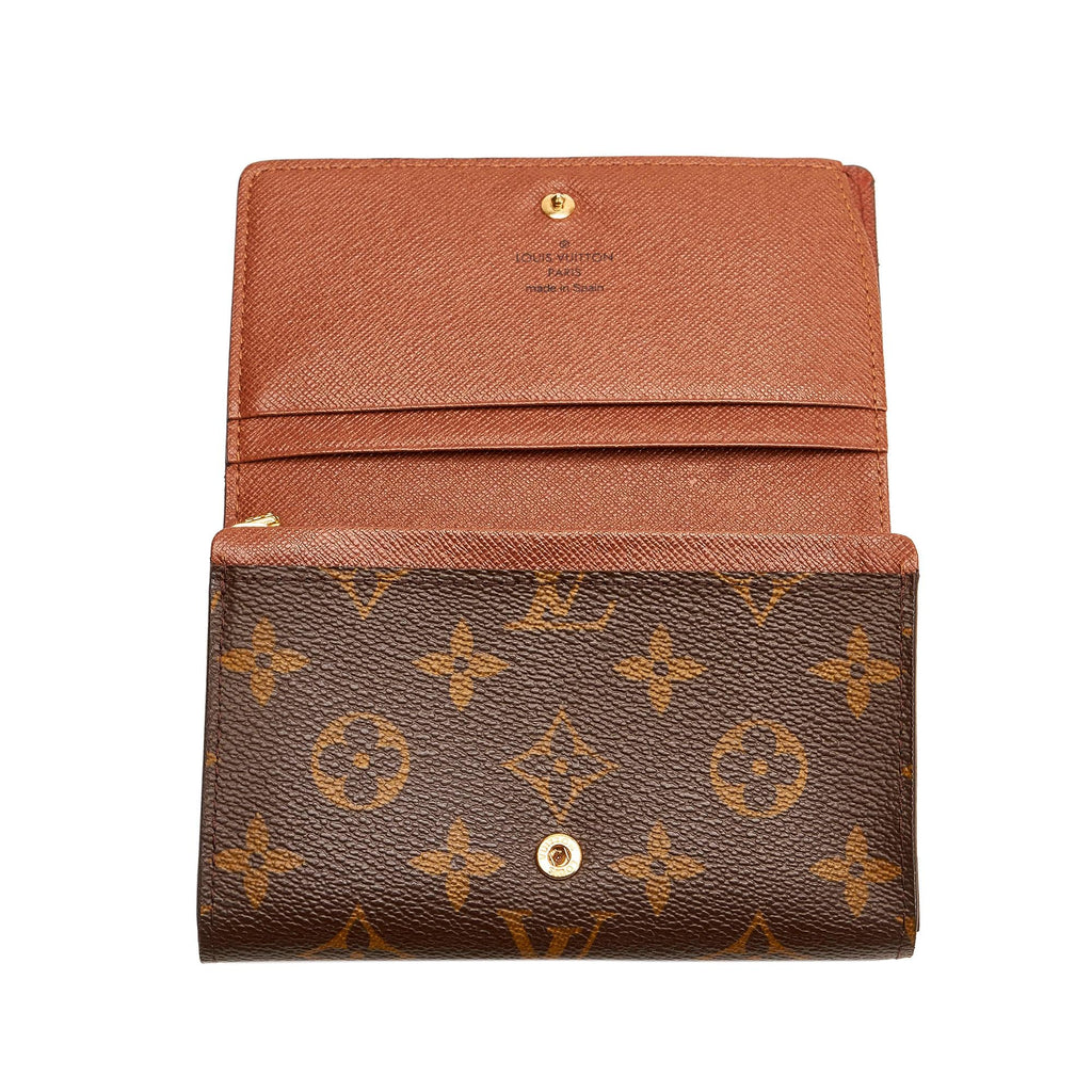 Louis Vuitton Monogram Porte Monnaie Billets (SHG-28596)