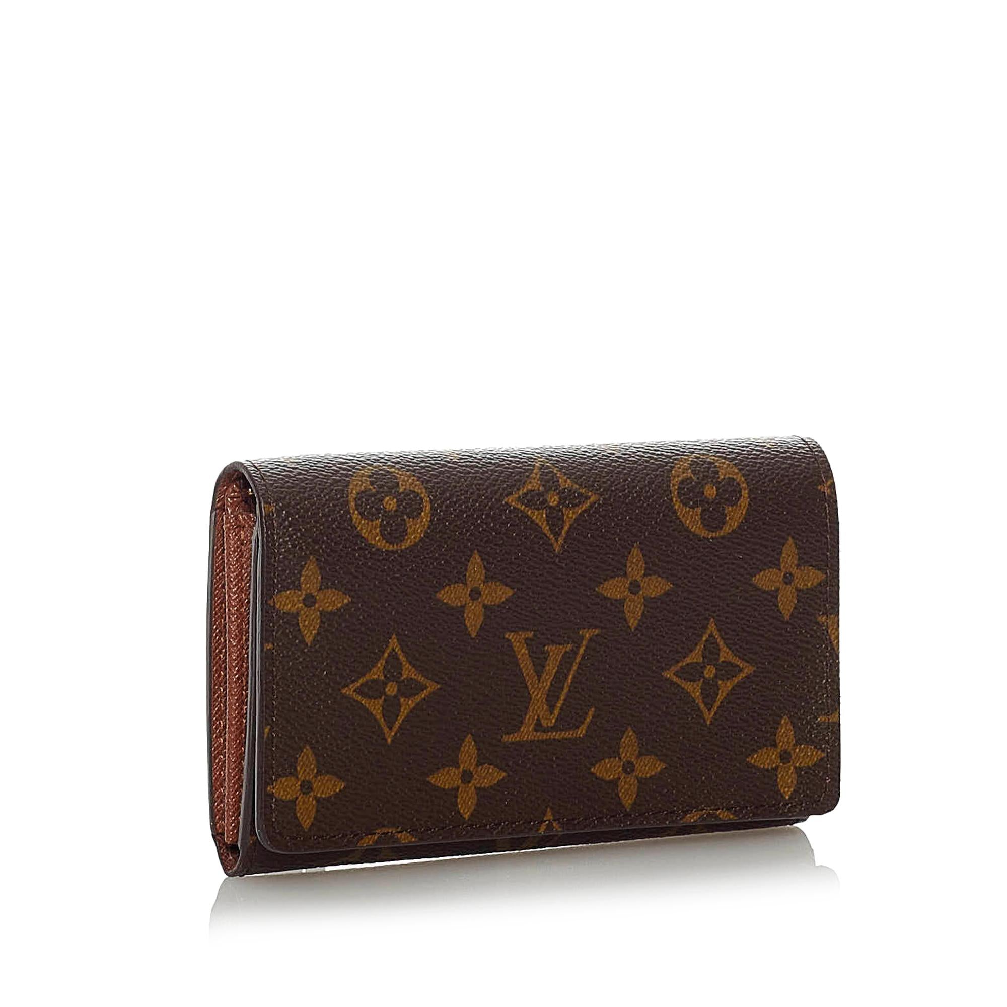 Louis Vuitton Monogram Porte Monnaie Billets (SHG-28596)