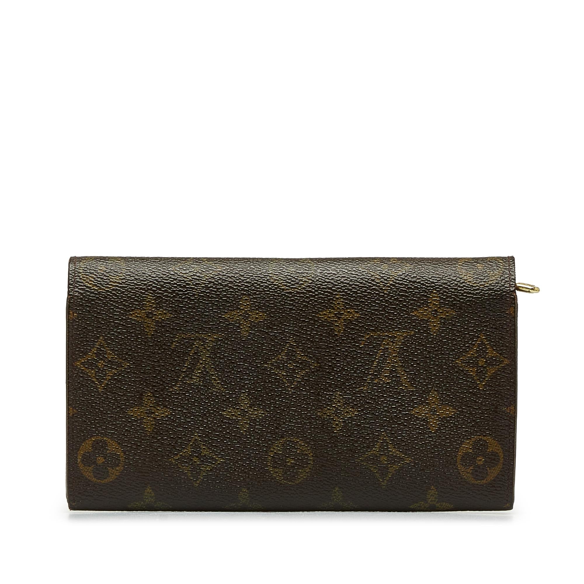 Louis Vuitton Monogram Porte Monnaie Billets (SHG-LcaE2G)