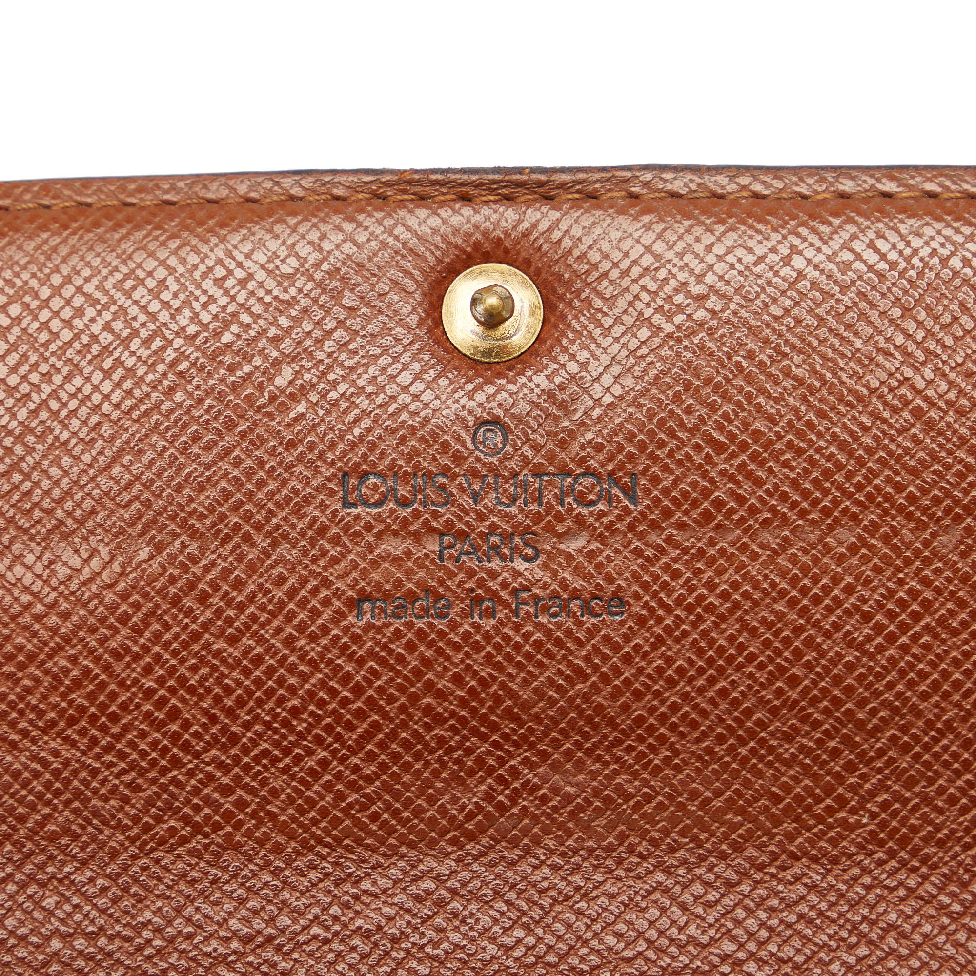 Louis Vuitton Monogram Porte Monnaie Billets (SHG-LcaE2G)