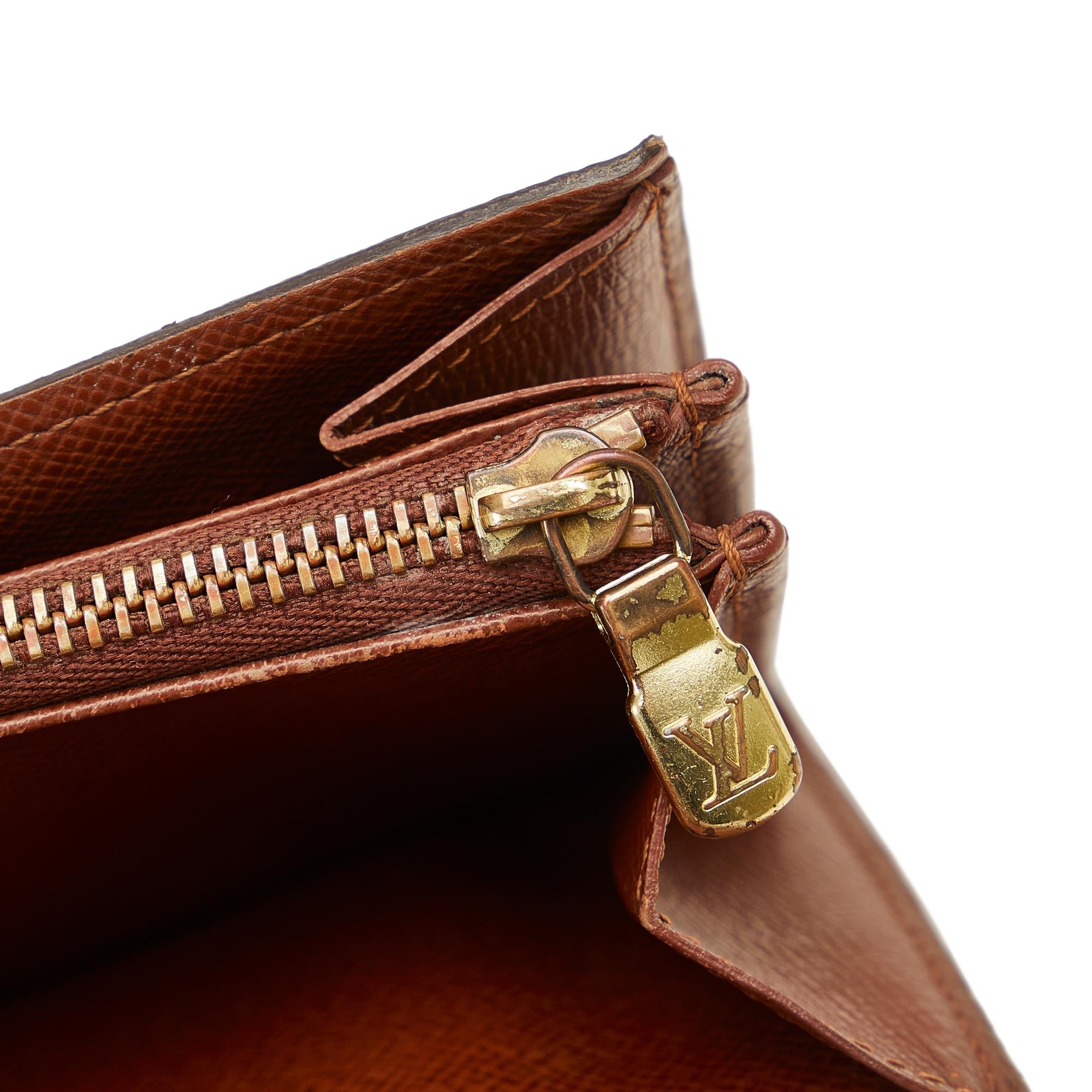 Louis Vuitton Monogram Porte Monnaie Billets (SHG-LcaE2G)