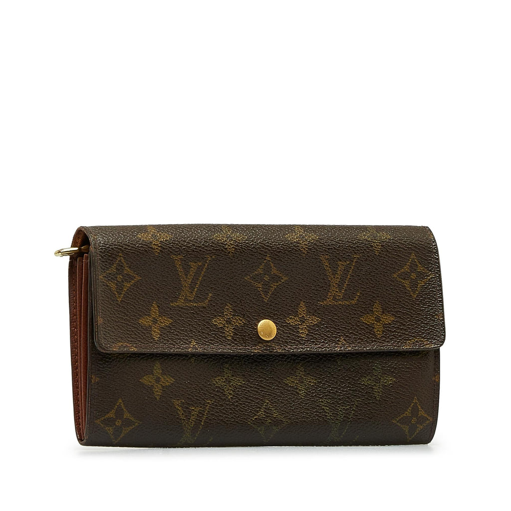 Louis Vuitton Monogram Porte Monnaie Billets (SHG-LcaE2G)