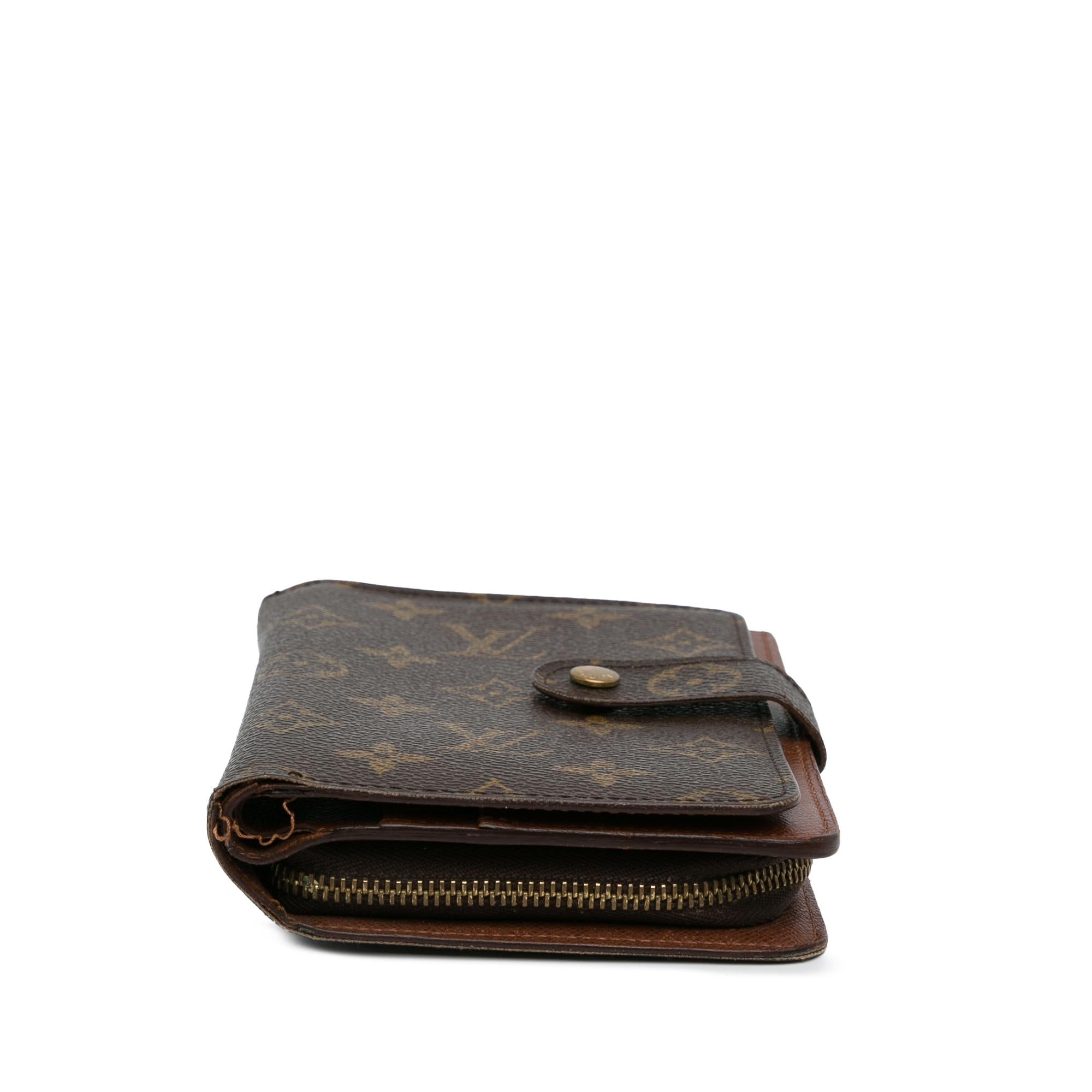 Louis Vuitton Monogram Porte-Papier Zipped Wallet (SHG-rAxB9a)