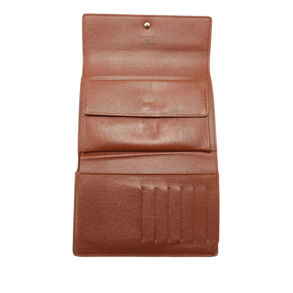 Louis Vuitton Monogram Porte Tresor Etui Papier Wallet (SHG-eiwBJb)