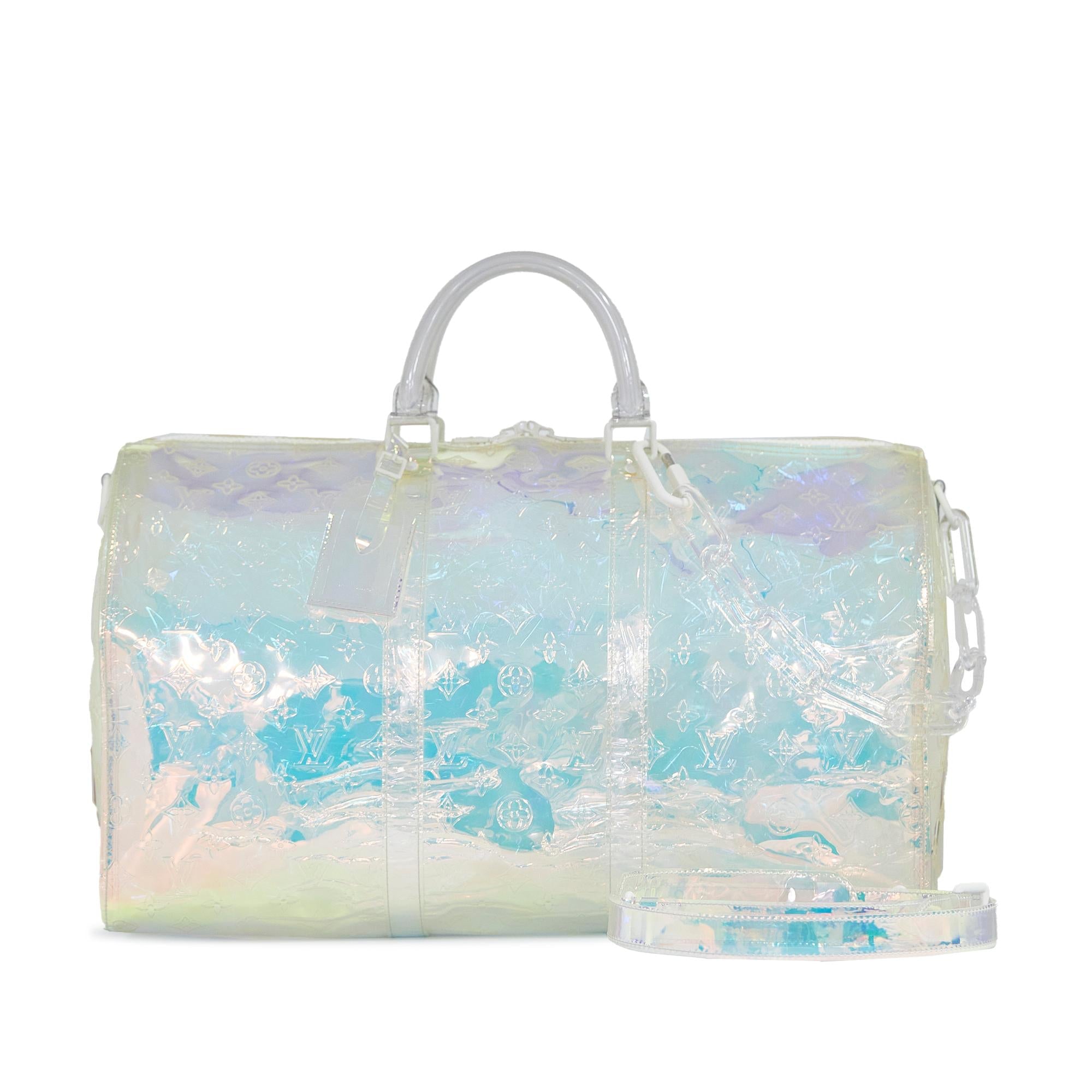 Louis Vuitton Monogram Prism Keepall Bandouliere 50 (SHG-sdooqH)