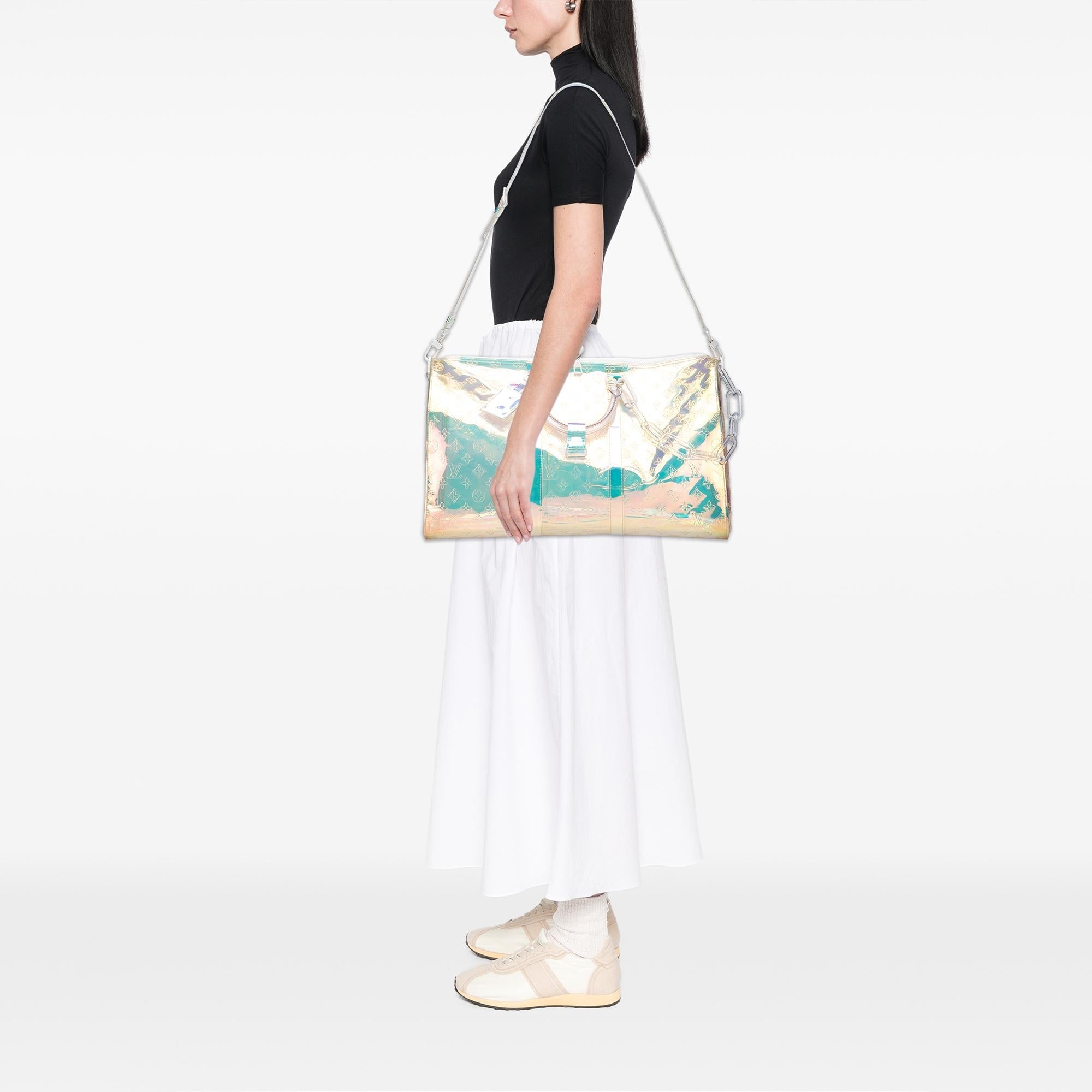 Louis Vuitton Monogram Prism Keepall Bandouliere 50