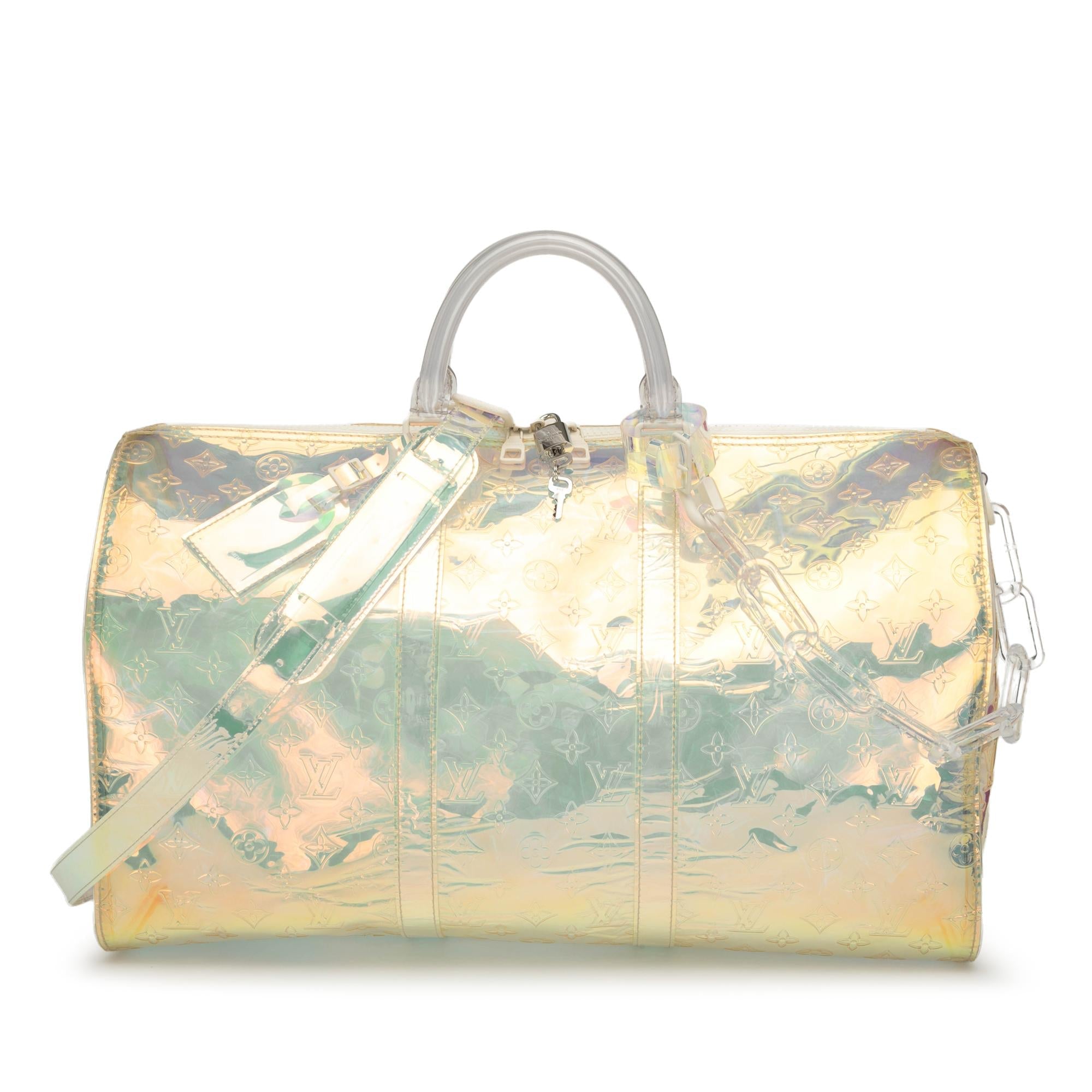 Louis Vuitton Monogram Prism Keepall Bandouliere 50