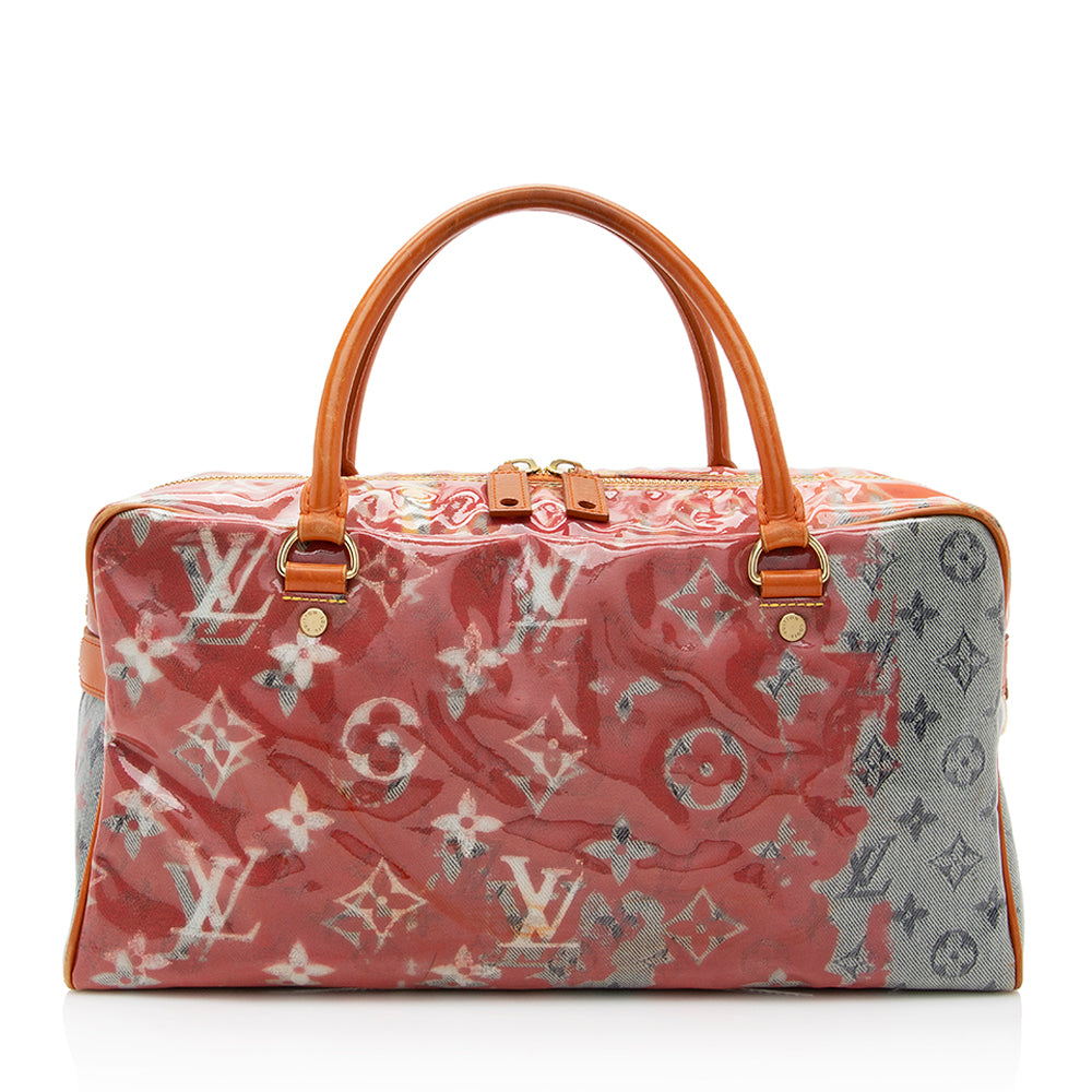 Louis Vuitton Limited Edition Monogram Pulp Weekender PM Satchel (SHF-19315)
