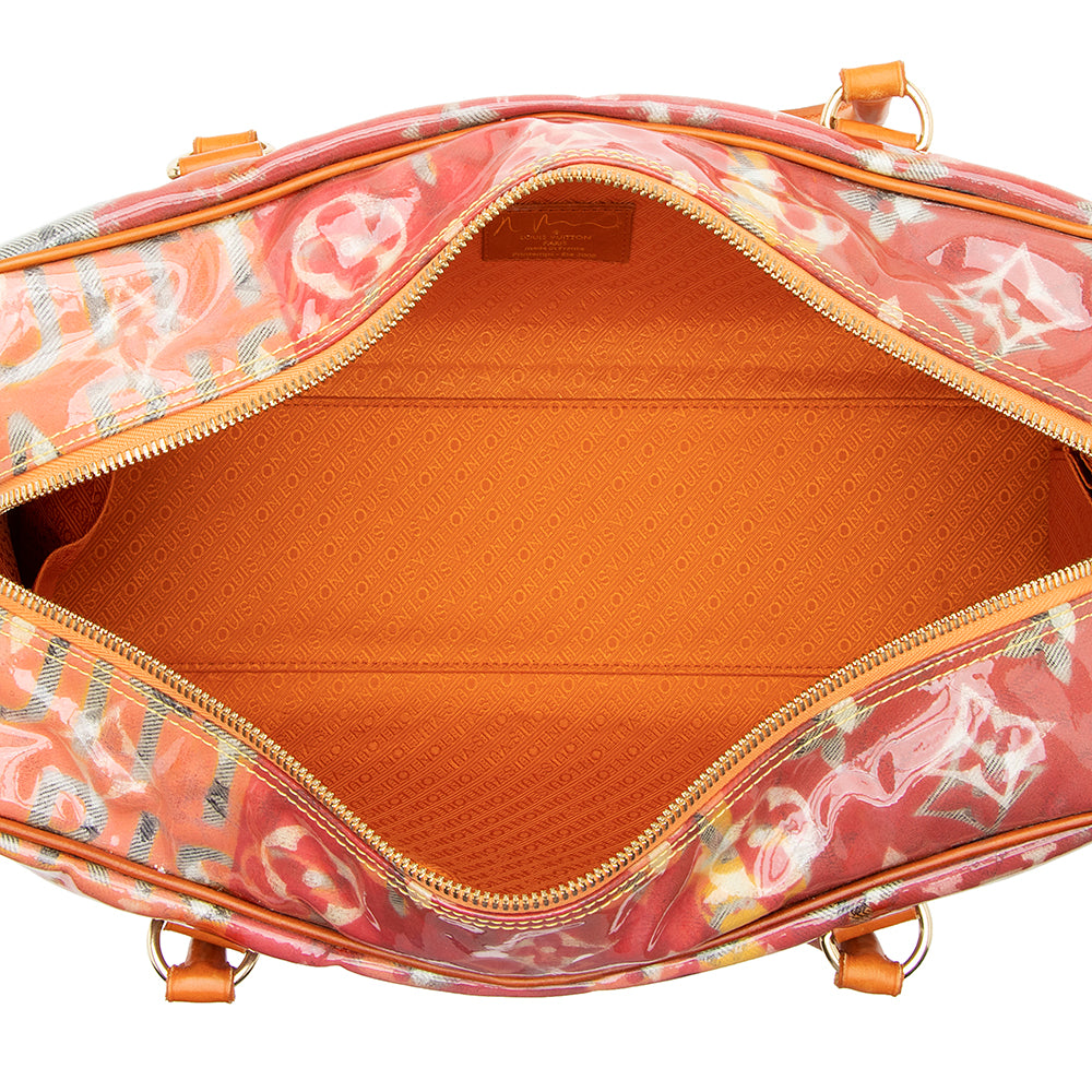 Louis Vuitton Limited Edition Monogram Pulp Weekender PM Satchel (SHF-19315)