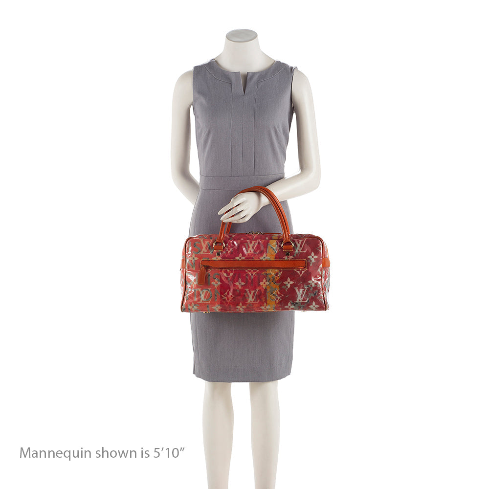 Louis Vuitton Limited Edition Monogram Pulp Weekender PM Satchel (SHF-19315)