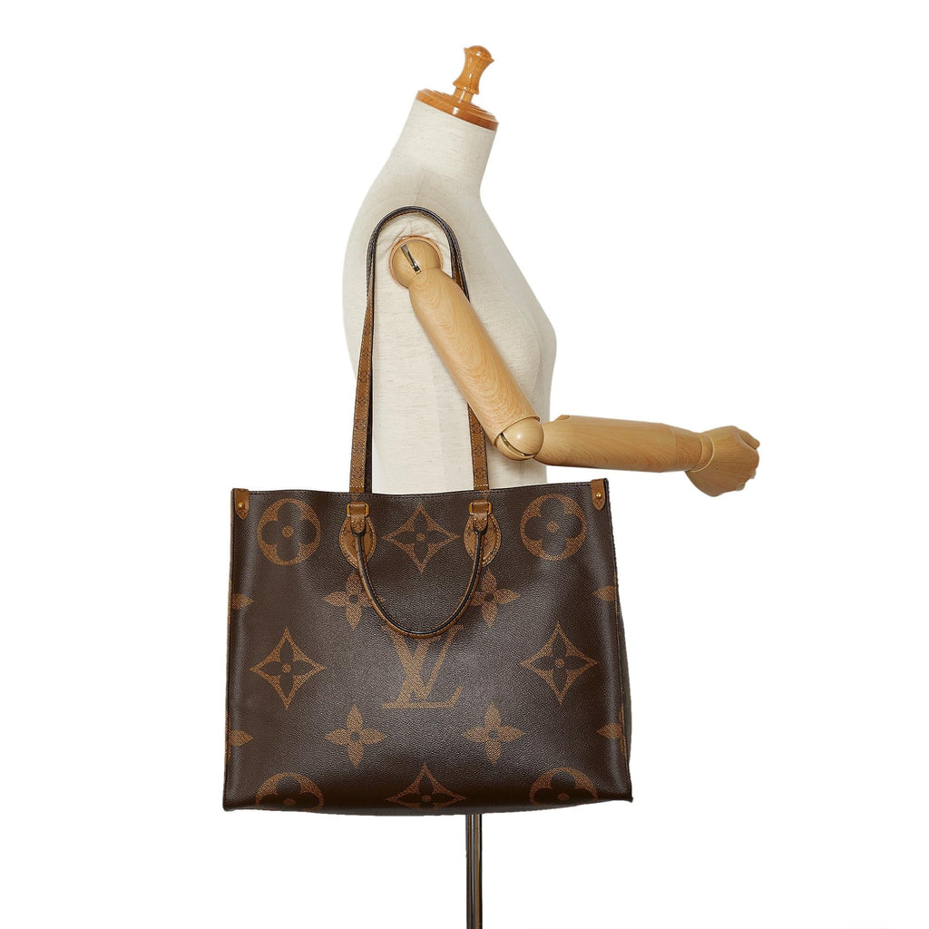 Louis Vuitton Monogram Reverse Giant Onthego GM (SHG-qdKF46)