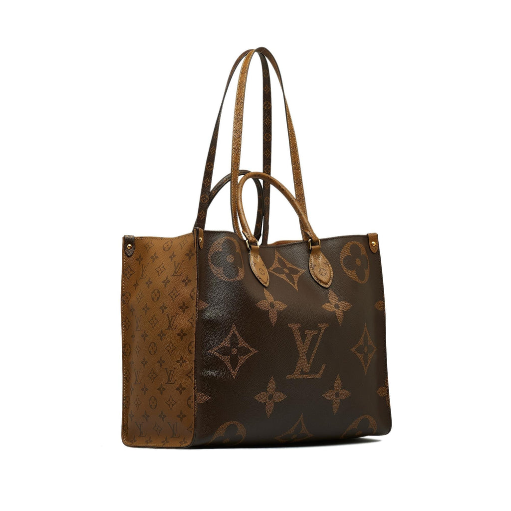 Louis Vuitton Monogram Reverse Giant Onthego GM (SHG-qdKF46)