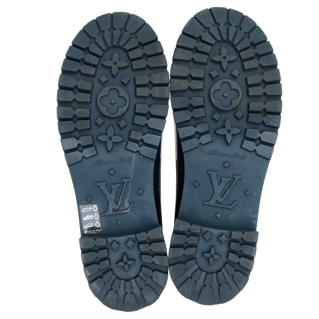 Louis Vuitton Monogram Rubber Rain Boots - Size 7 / 37 (SHF-103fGd)