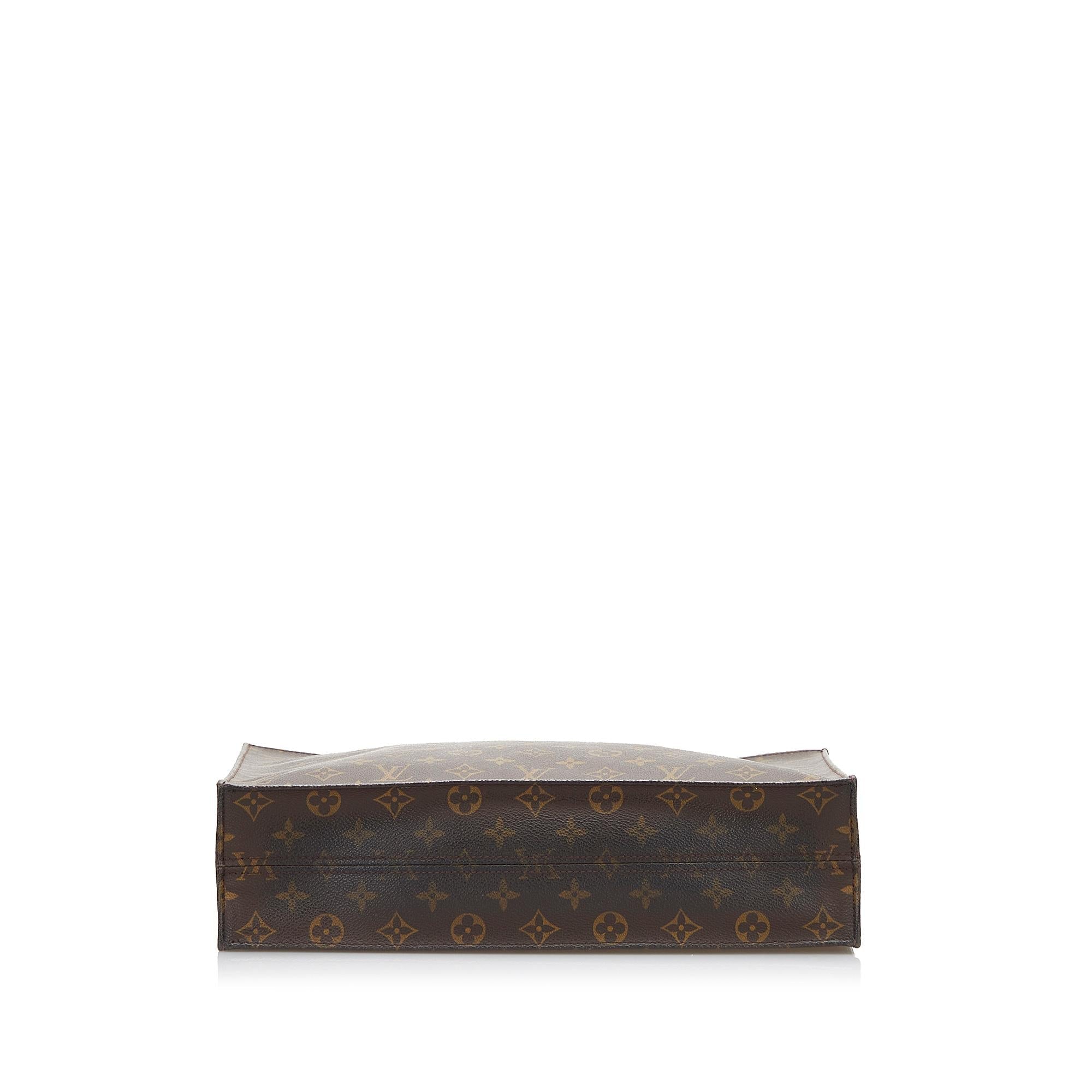 Louis Vuitton Monogram Sac Plat (SHG-Azq2eq)