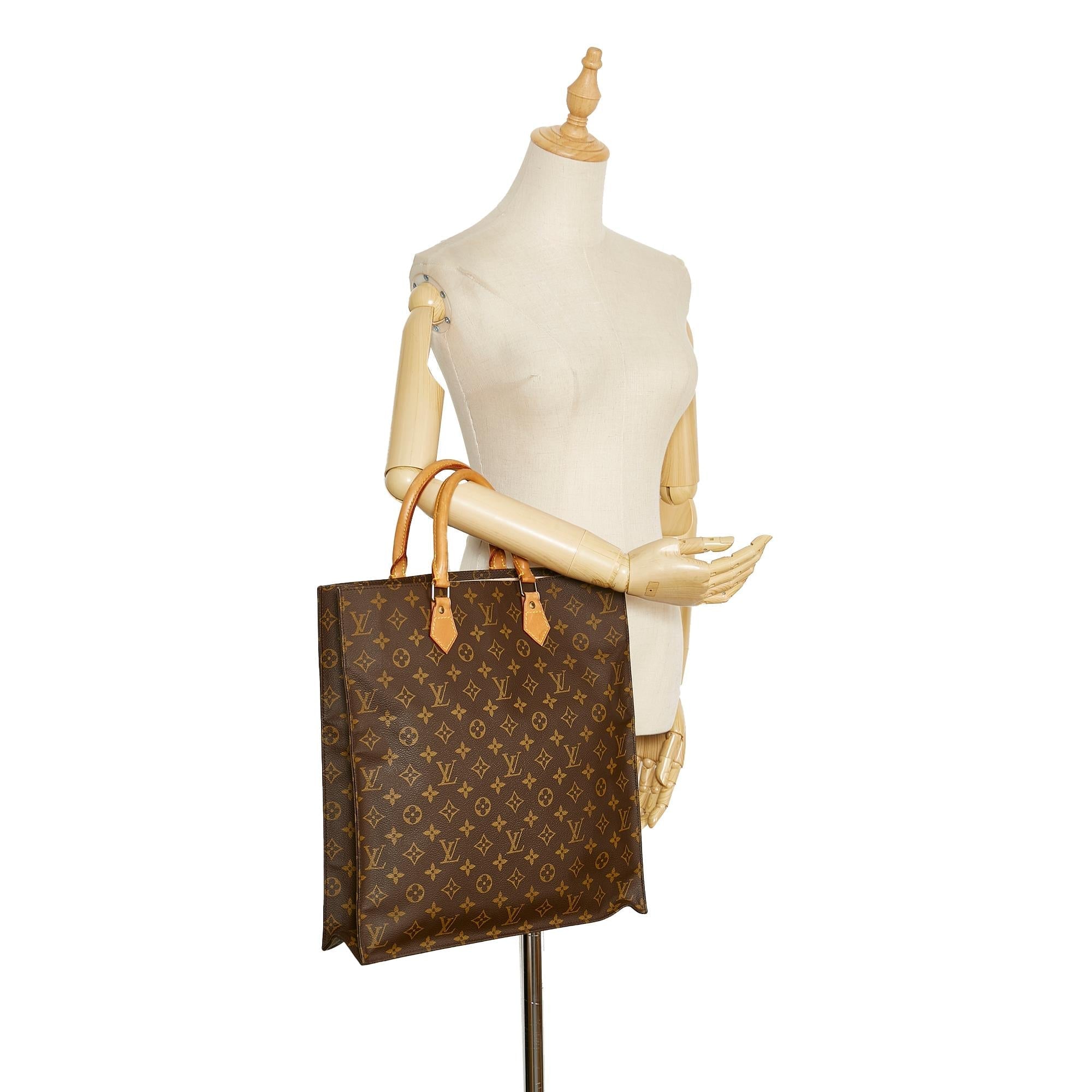 Louis Vuitton Monogram Sac Plat (SHG-HB59b7)
