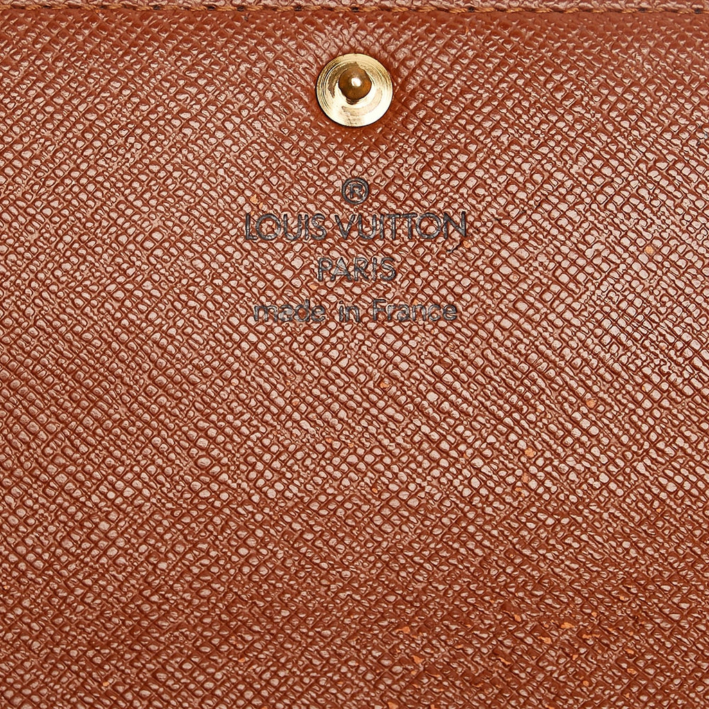 Louis Vuitton Monogram Sarah Long Wallet (SHG-34240)