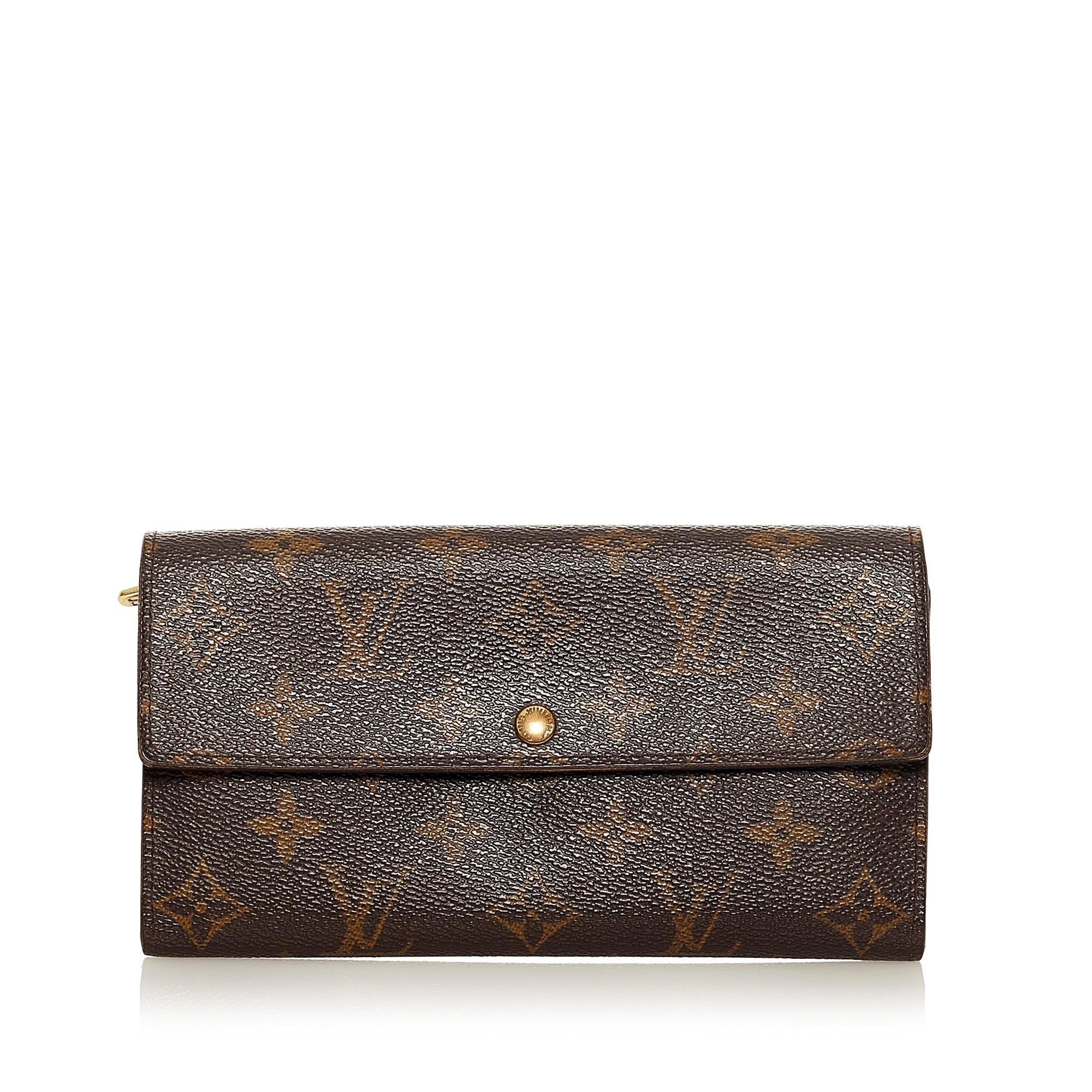 Louis Vuitton Monogram Sarah Long Wallet (SHG-34240)