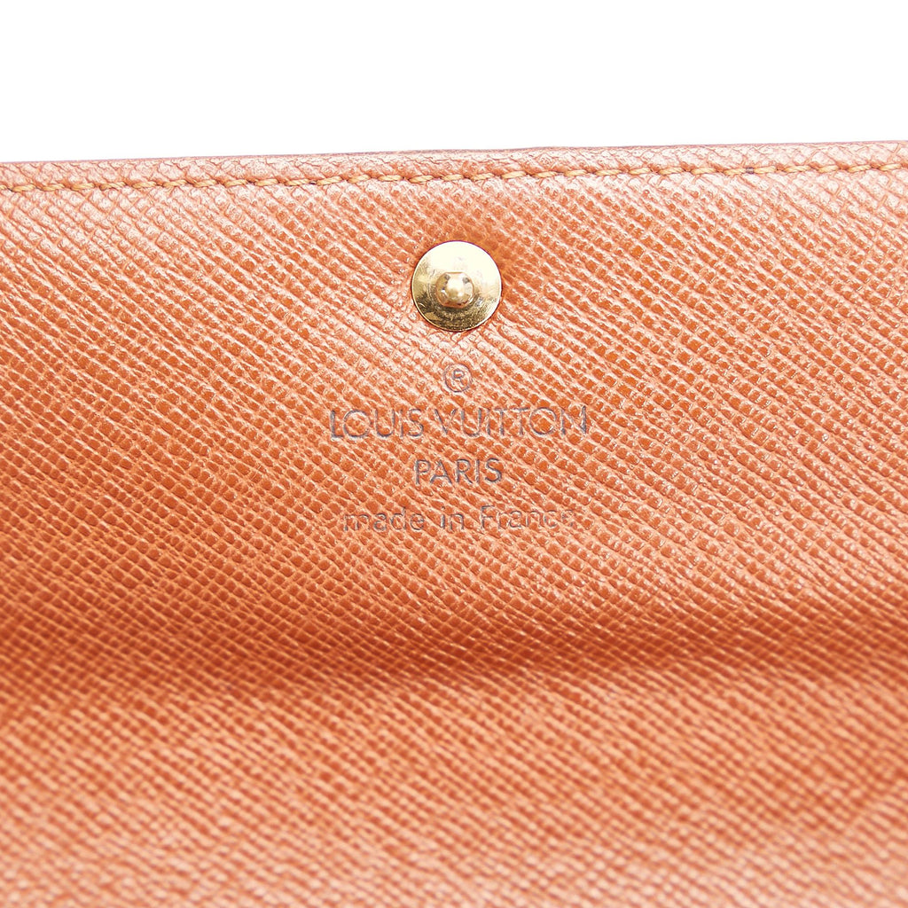 Louis Vuitton Monogram Sarah Long Wallet (SHG-37442)