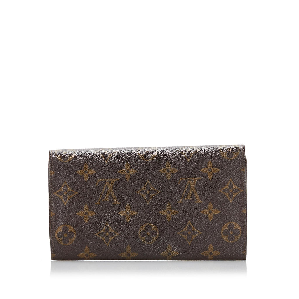 Louis Vuitton Monogram Sarah Long Wallet (SHG-37522)