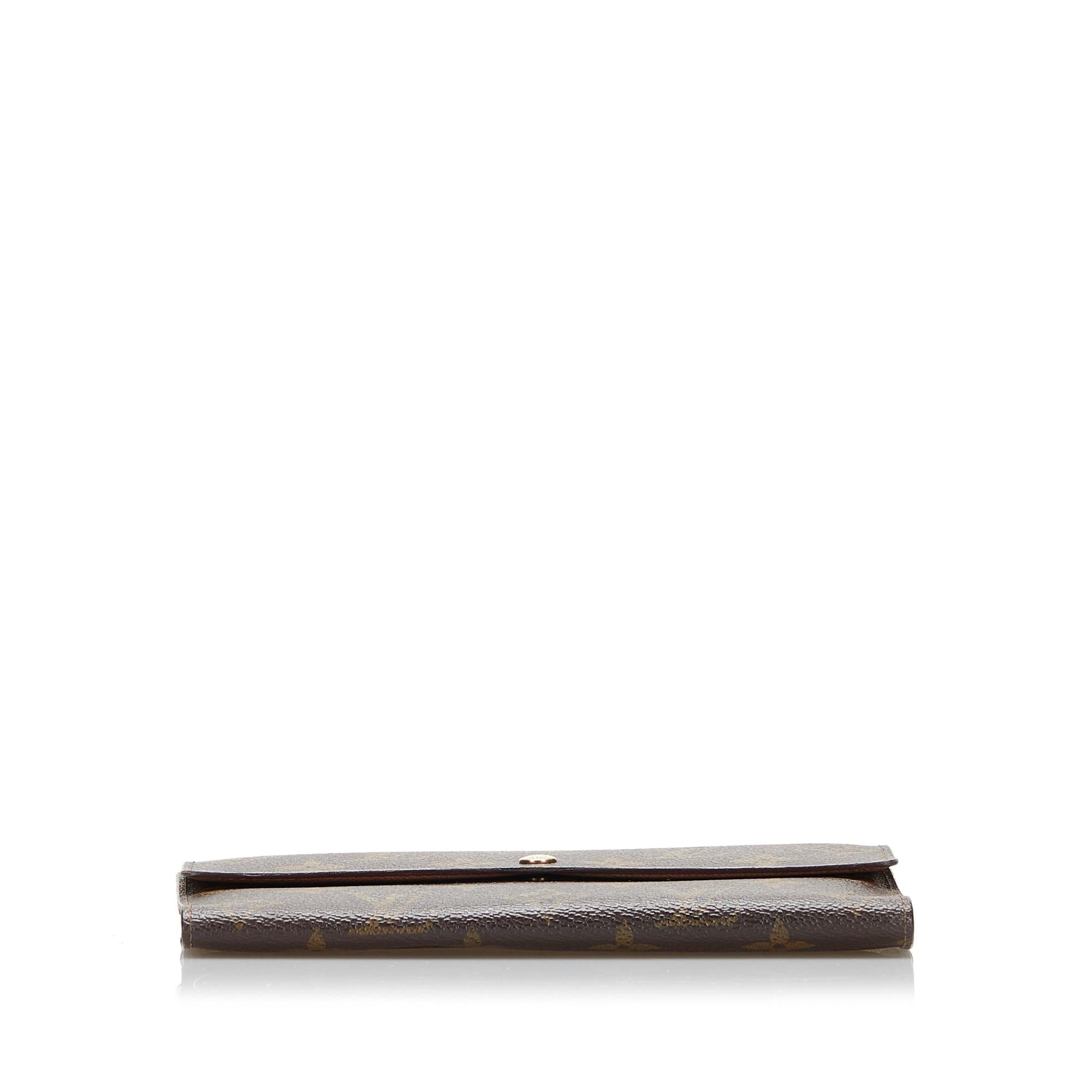 Louis Vuitton Monogram Sarah Long Wallet (SHG-37522)