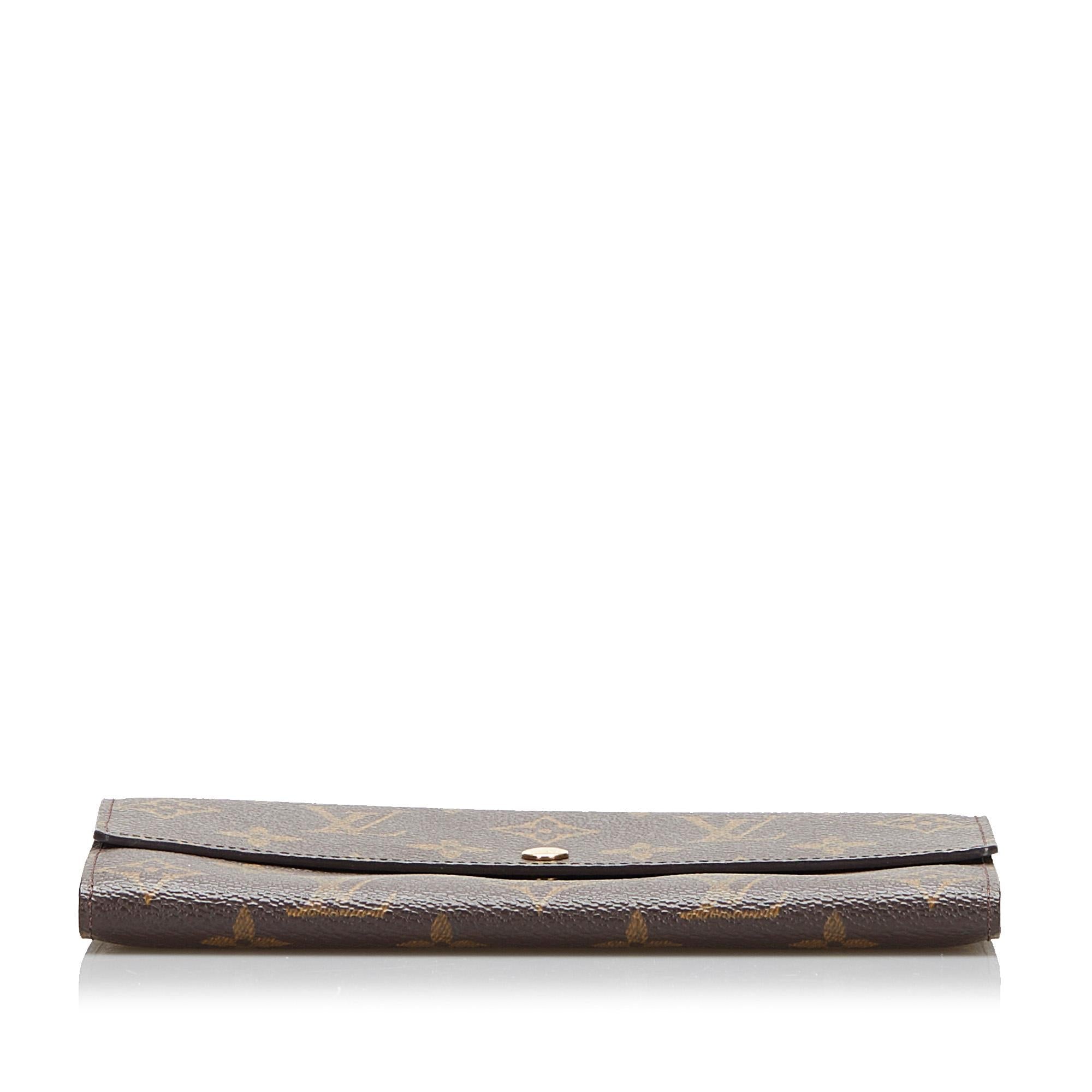 Louis Vuitton Monogram Sarah Long Wallet (SHG-MrUZhk)