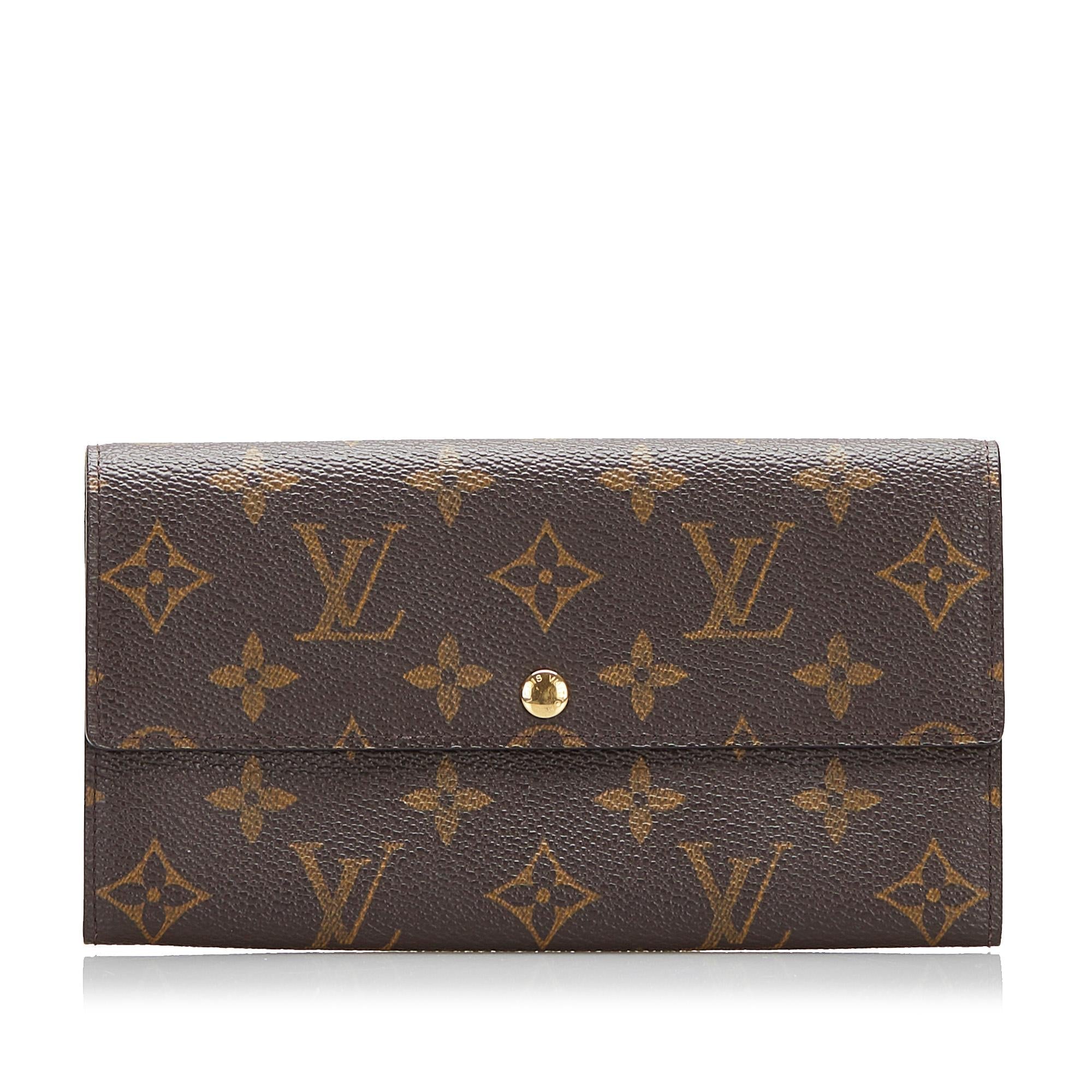 Louis Vuitton Monogram Sarah Long Wallet (SHG-MrUZhk)