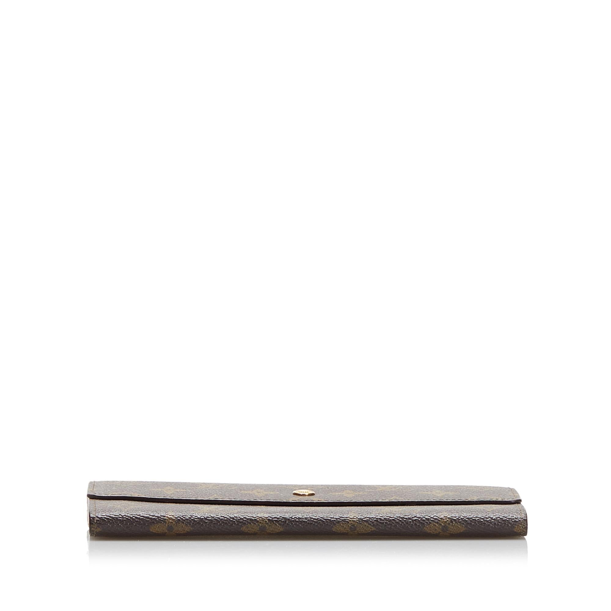 Louis Vuitton Monogram Sarah Long Wallet (SHG-bdR7zH)