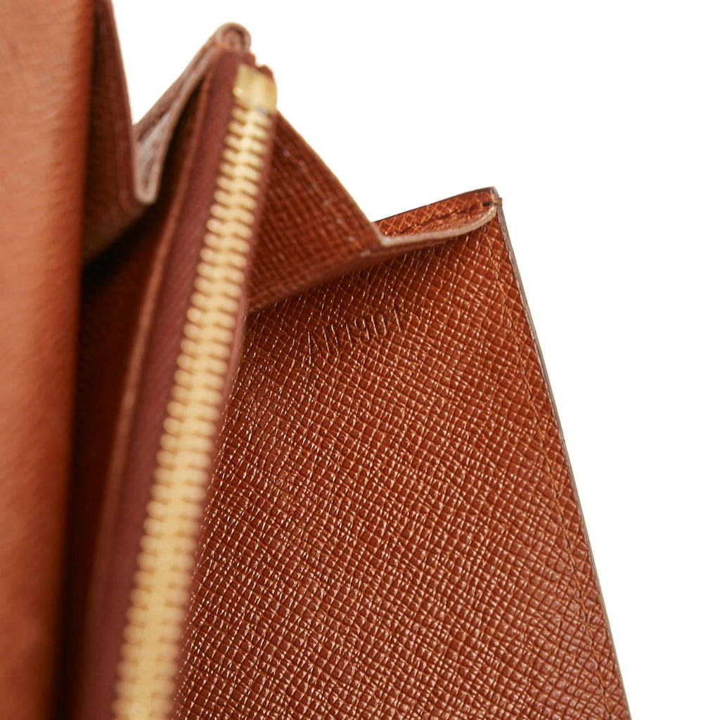 Louis Vuitton Monogram Sarah Long Wallet (SHG-bdR7zH)