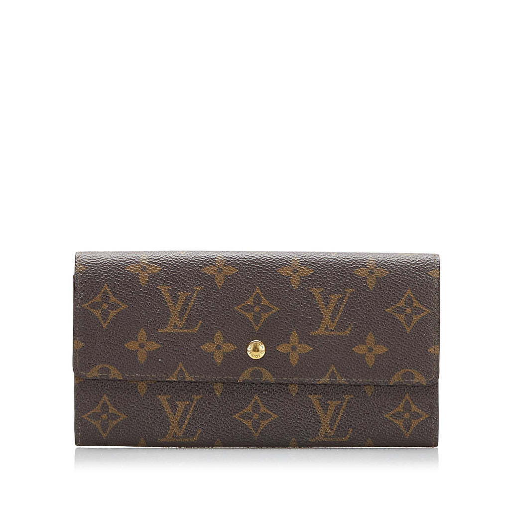 Louis Vuitton Monogram Sarah Long Wallet (SHG-bdR7zH)