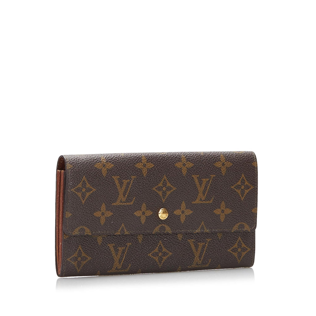 Louis Vuitton Monogram Sarah Long Wallet (SHG-bdR7zH)