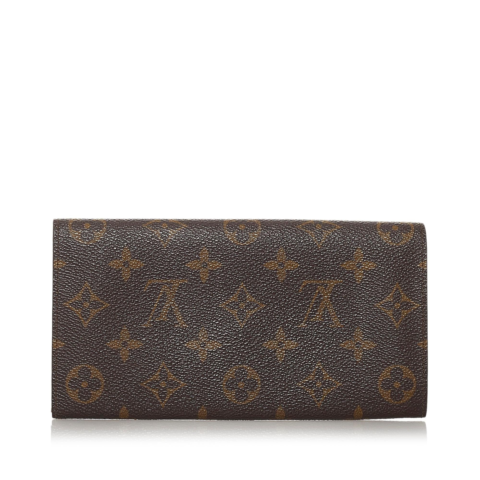 Louis Vuitton Monogram Sarah Long Wallet (SHG-4XGsbf)