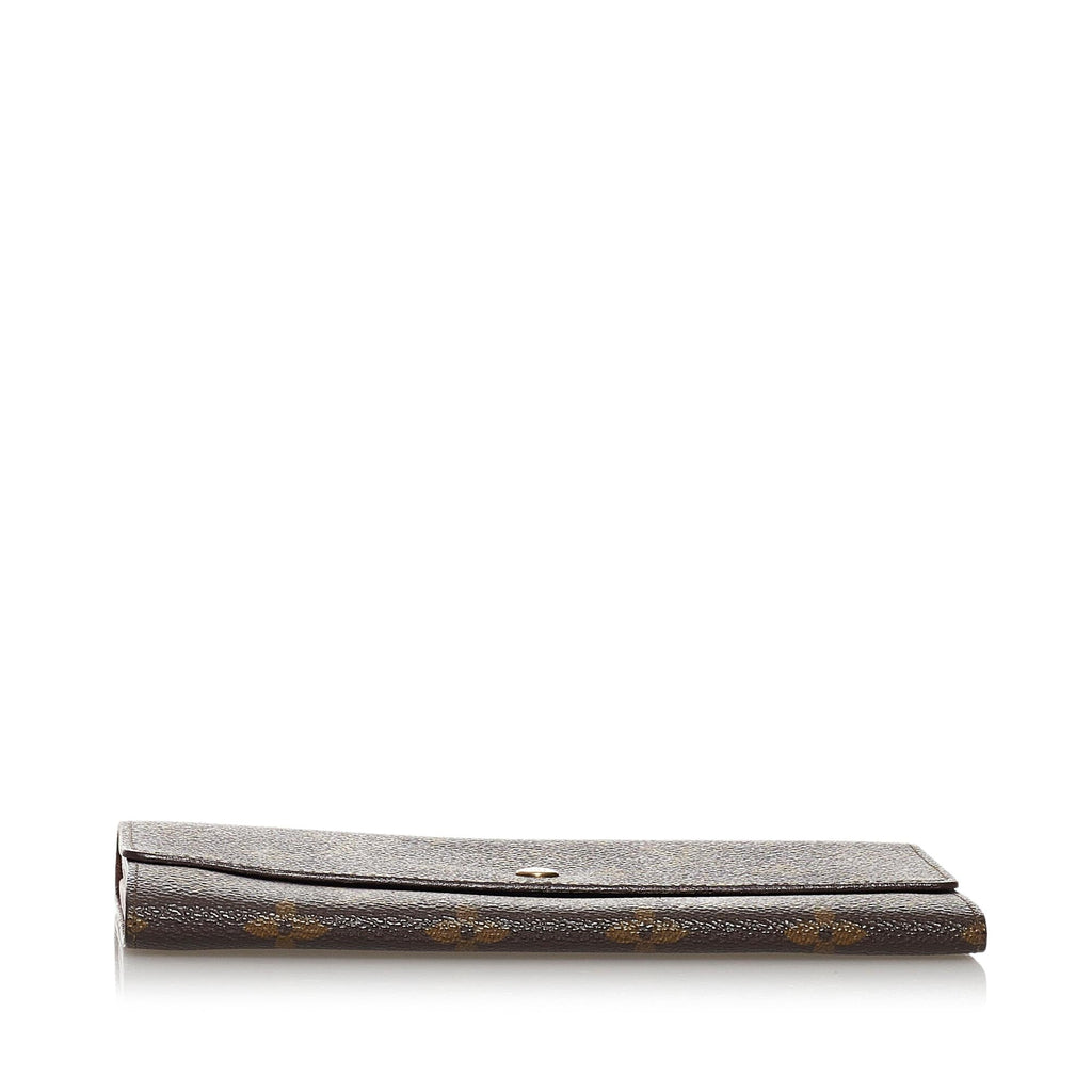 Louis Vuitton Monogram Sarah Long Wallet (SHG-4XGsbf)