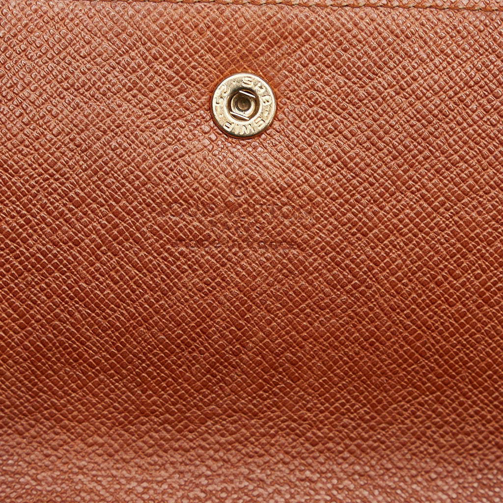 Louis Vuitton Monogram Sarah Long Wallet (SHG-4XGsbf)
