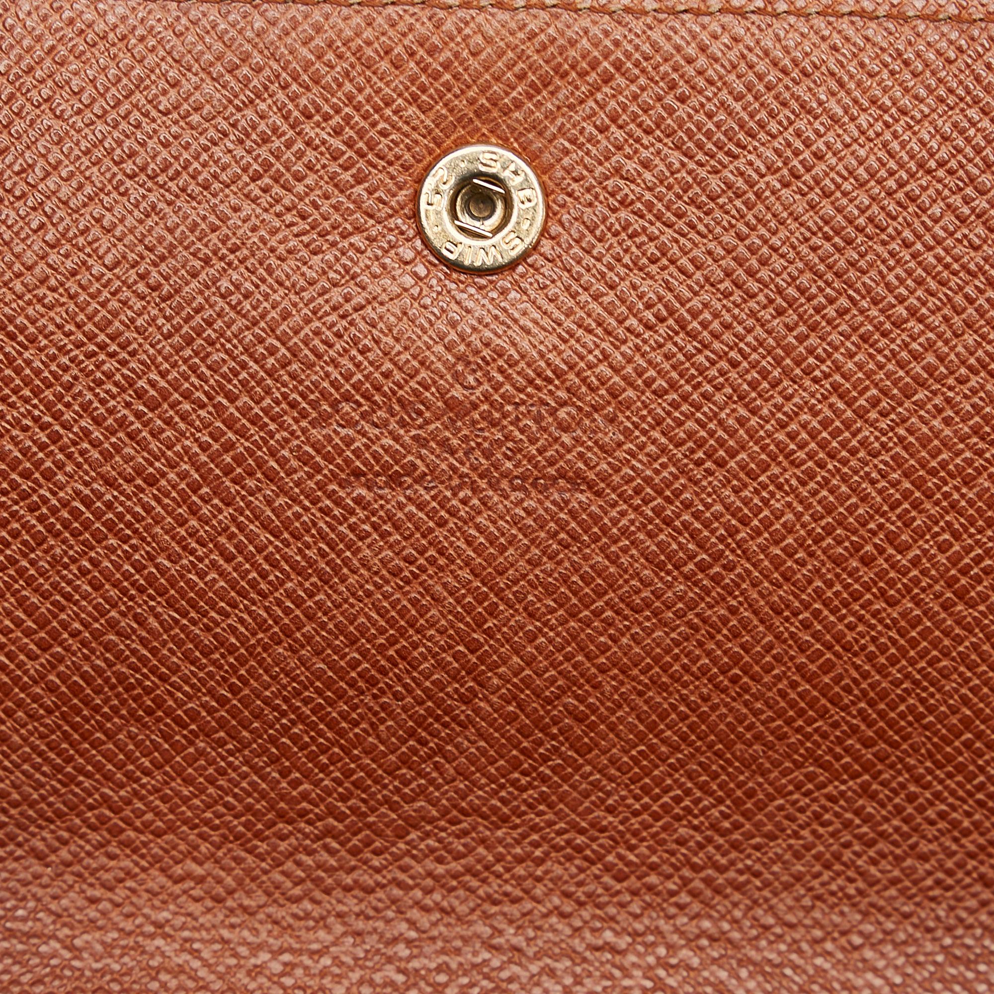Louis Vuitton Monogram Sarah Long Wallet (SHG-4XGsbf)