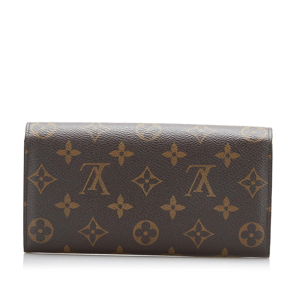 Louis Vuitton Monogram Sarah Long Wallet (SHG-4xMH6N)