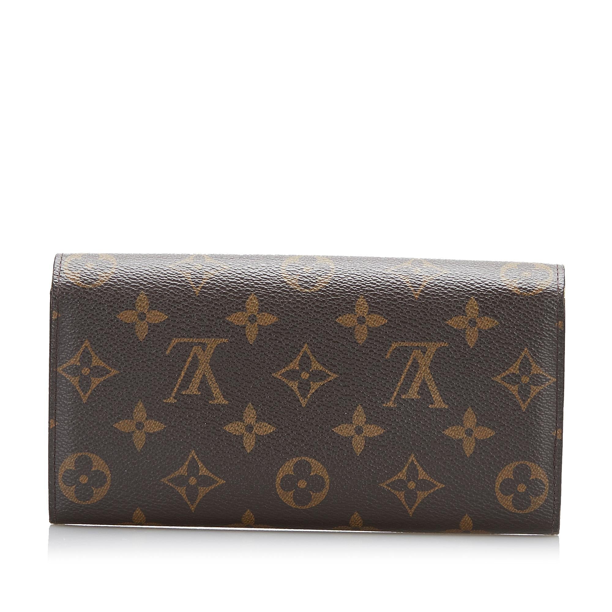 Louis Vuitton Monogram Sarah Long Wallet (SHG-4xMH6N)
