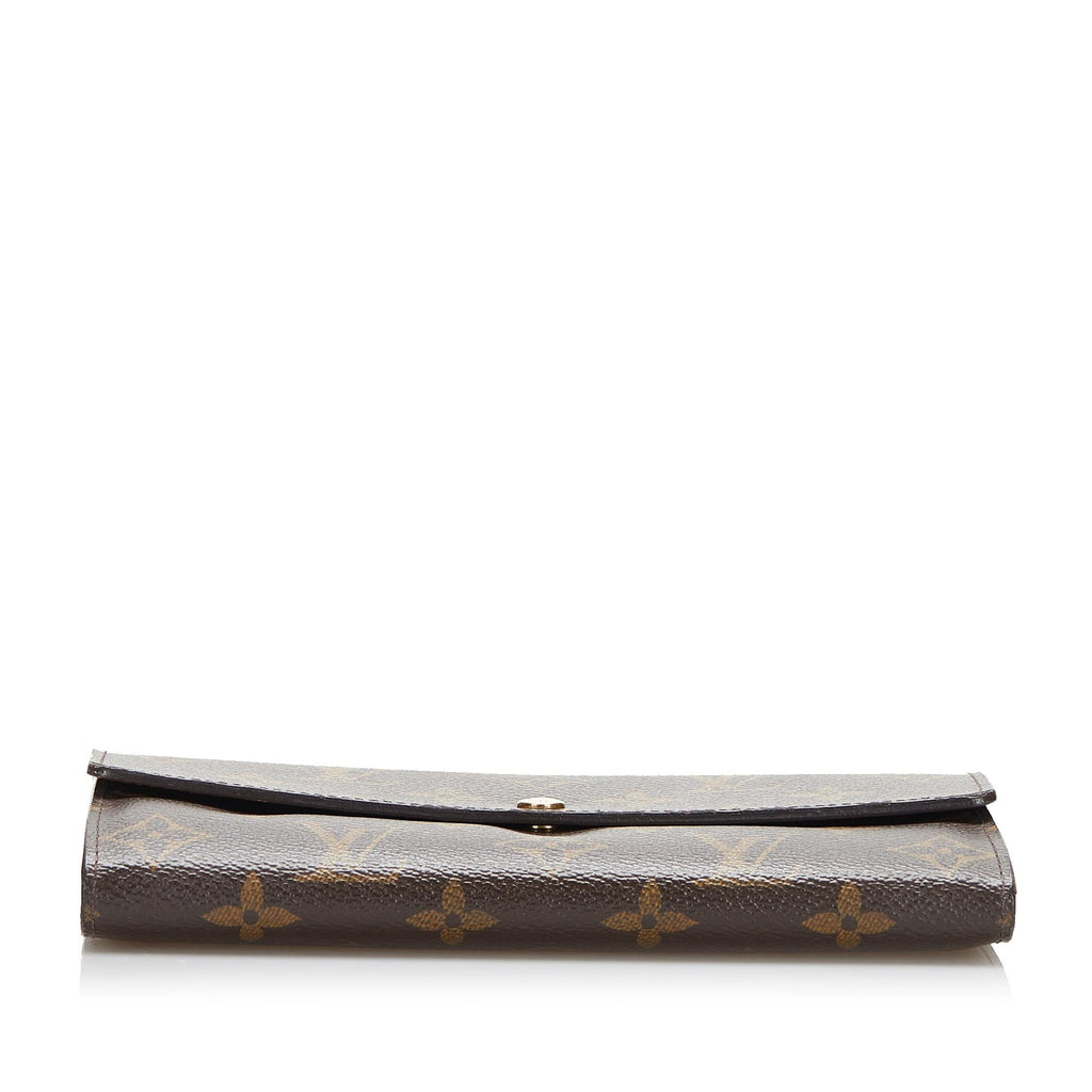 Louis Vuitton Monogram Sarah Long Wallet (SHG-4xMH6N)