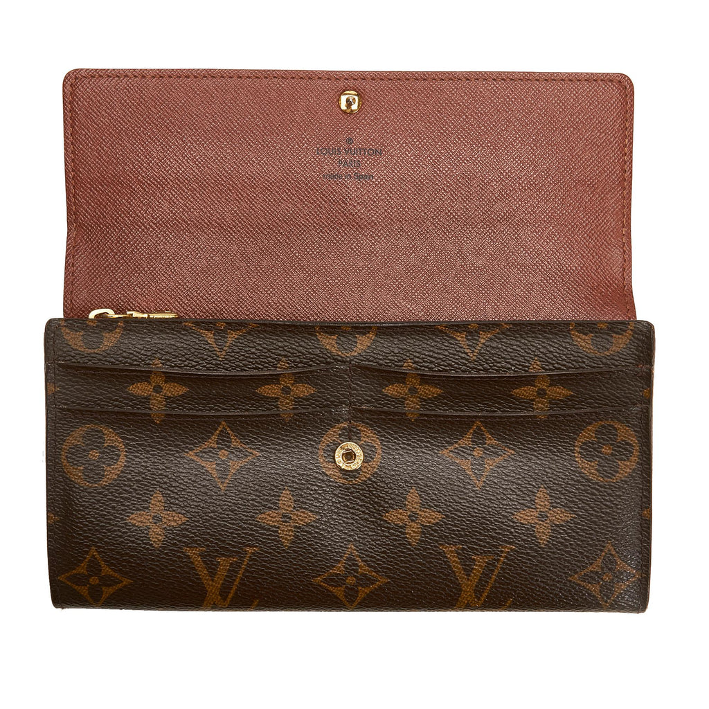 Louis Vuitton Monogram Sarah Long Wallet (SHG-4xMH6N)