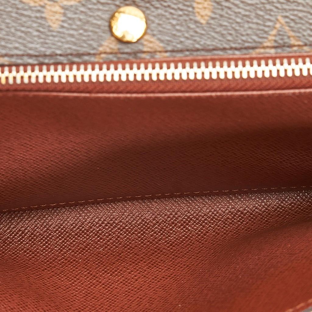 Louis Vuitton Monogram Sarah Long Wallet (SHG-4xMH6N)