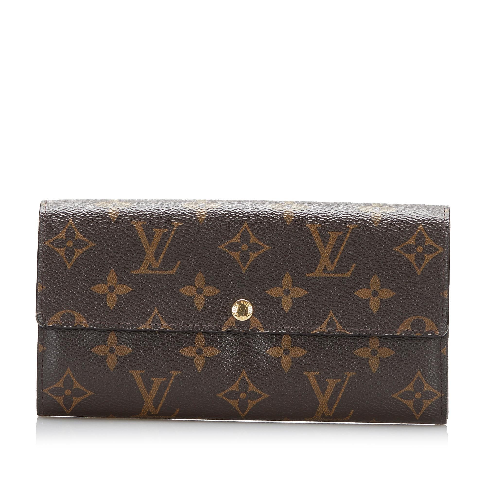 Louis Vuitton Monogram Sarah Long Wallet (SHG-4xMH6N)