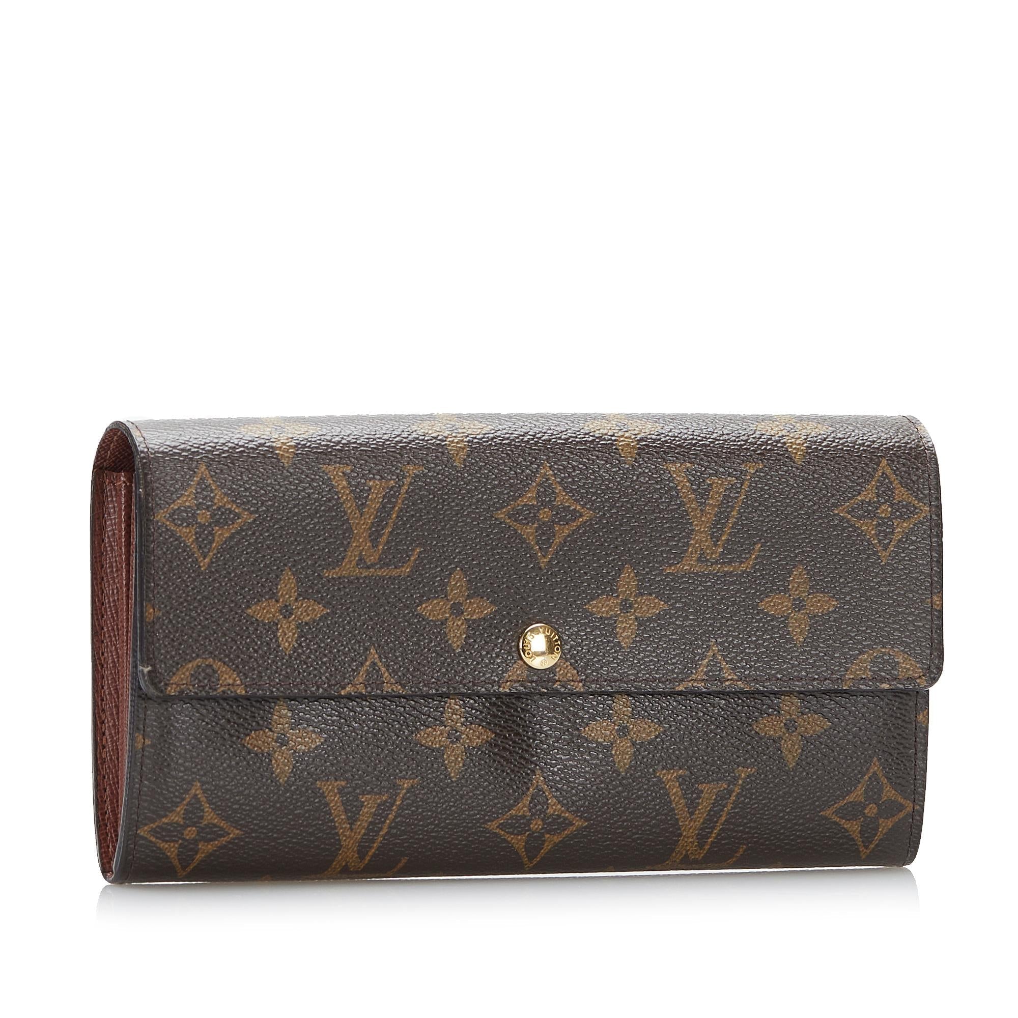 Louis Vuitton Monogram Sarah Long Wallet (SHG-4xMH6N)