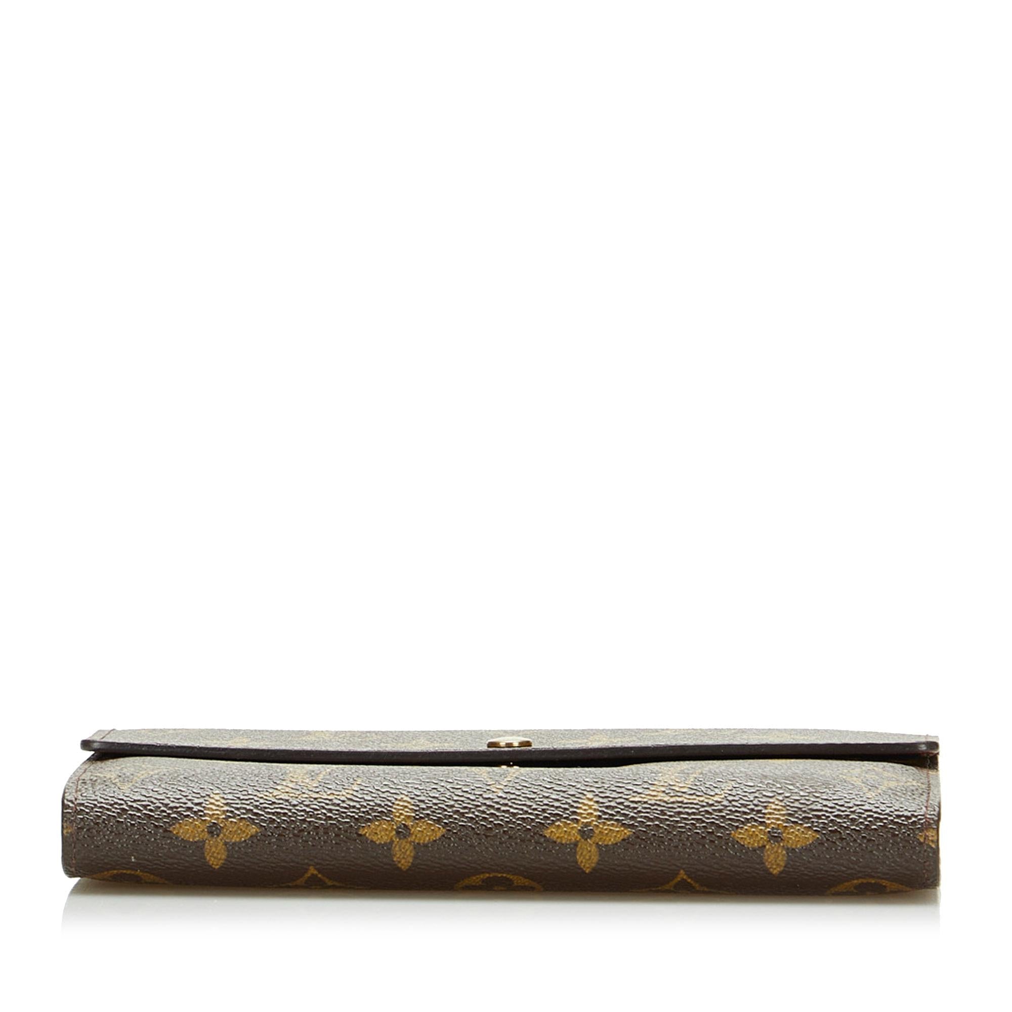 Louis Vuitton Monogram Sarah Long Wallet (SHG-G6XaBY)