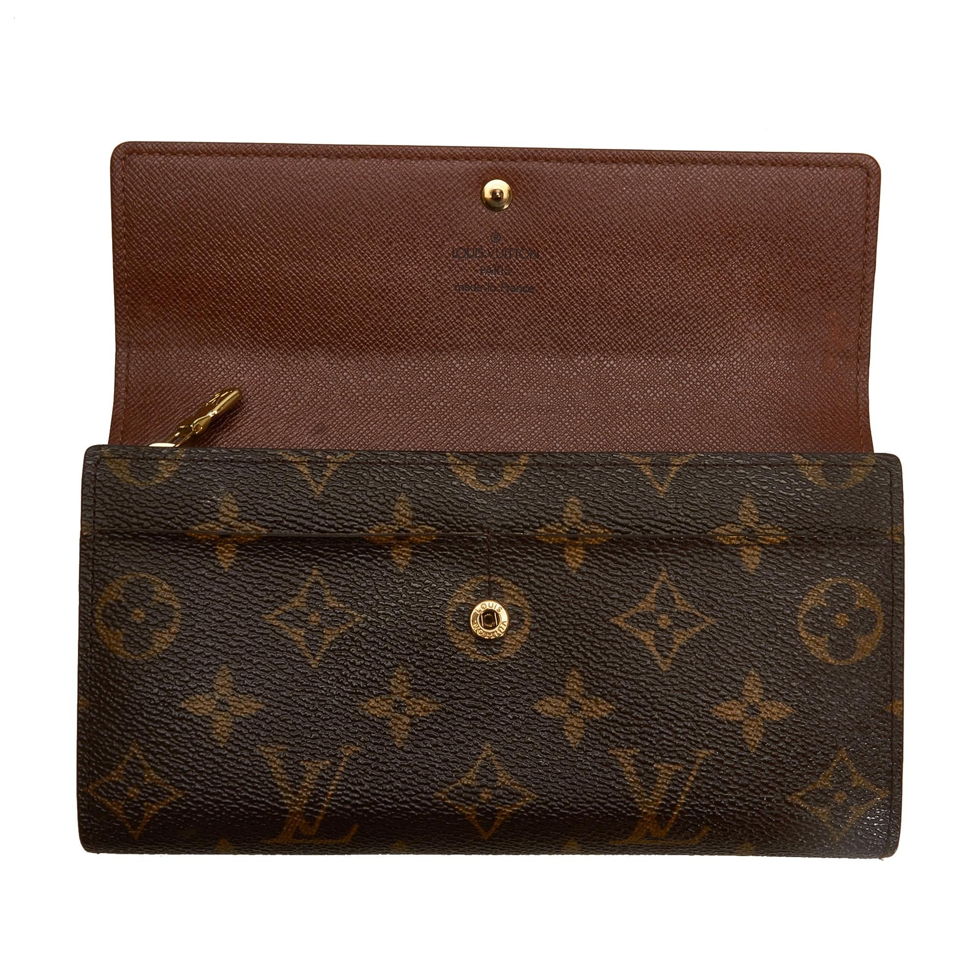 Louis Vuitton Monogram Sarah Long Wallet (SHG-G6XaBY)