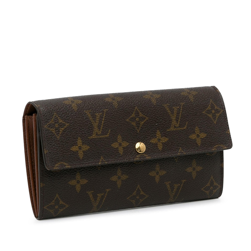 Louis Vuitton Monogram Sarah Long Wallet (SHG-mNM8gf)