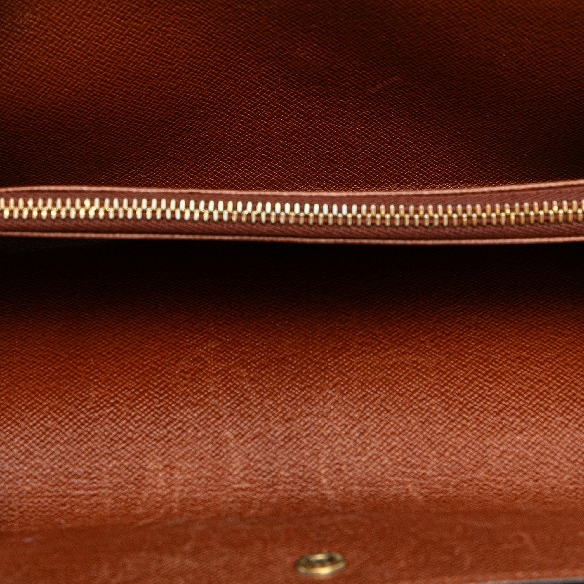 Louis Vuitton Monogram Sarah Long Wallet
